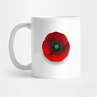 Remberance Day Poppy Flower Mug